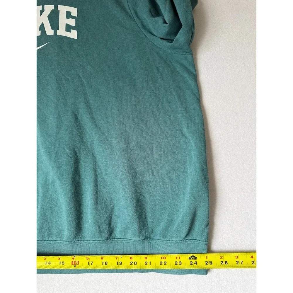 Nike Sweatshirt Men 2X Green Crew Neck Big Logo Pullover Casual Long Sleeve - Picture 10 of 13